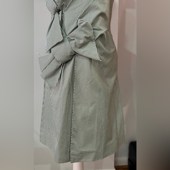 NWOT Victoria Beckham Double Knot Green White Sleeveless Dress Size 4 - Picture 5 of 13